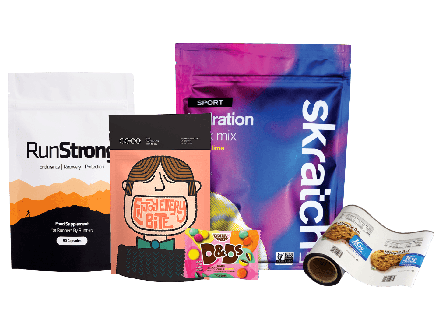doypack, sachet doypack, emballage souple imprime, sachet kraft, sachet alimentaire, doypack imprime, emballage alimentaire
